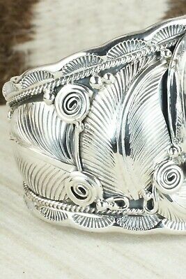White Buffalo & Sterling Silver Bracelet - Darrell Morgan