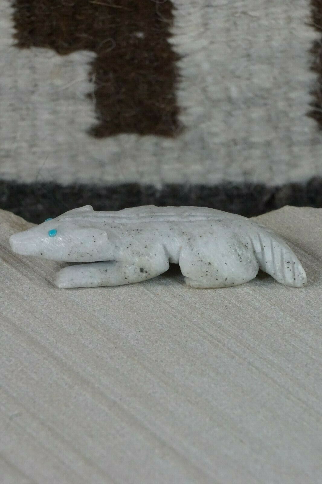 Badger Zuni Fetish Carving - Jonas Hastito - High Lonesome Trading