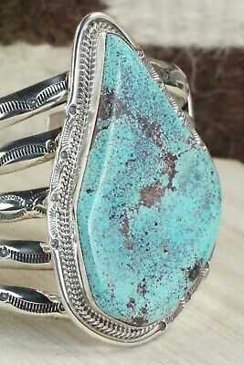 Turquoise & Sterling Silver Bracelet - Raymond Delgarito