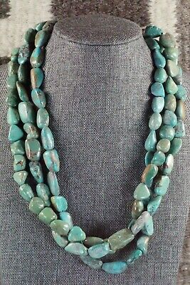 Turquoise & Sterling Silver Necklace - Navajo