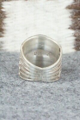 White Buffalo & Sterling Silver Ring - Andrew Enrico - Size 7.5