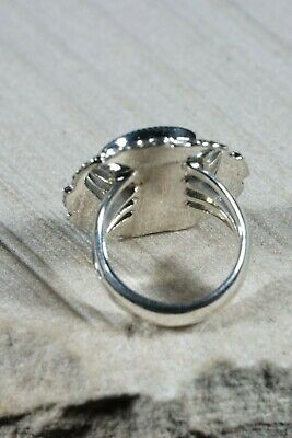 Navajo Turquoise and Sterling Silver Ring - Daniel Benally - Size 7 - High Lonesome Trading