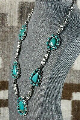 Turquoise & Sterling Silver Necklace - Annie Spencer - Navajo