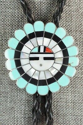 Turquoise & Sterling Silver Bolo Tie - Bryant Othole
