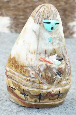 Corn Maiden Zuni Fetish Carving - Faye Quandelacy
