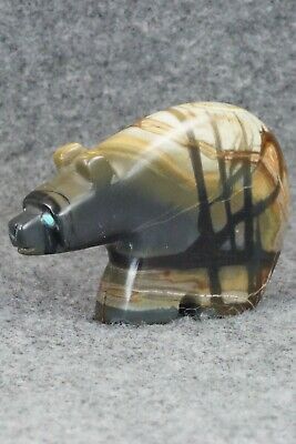 Bear Zuni Fetish Carving - Reynold Lunasee
