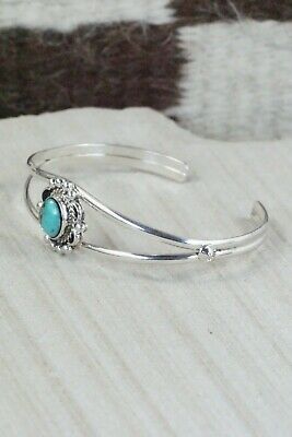 Navajo Turquoise & Sterling Silver Bracelet - Jan Mariano