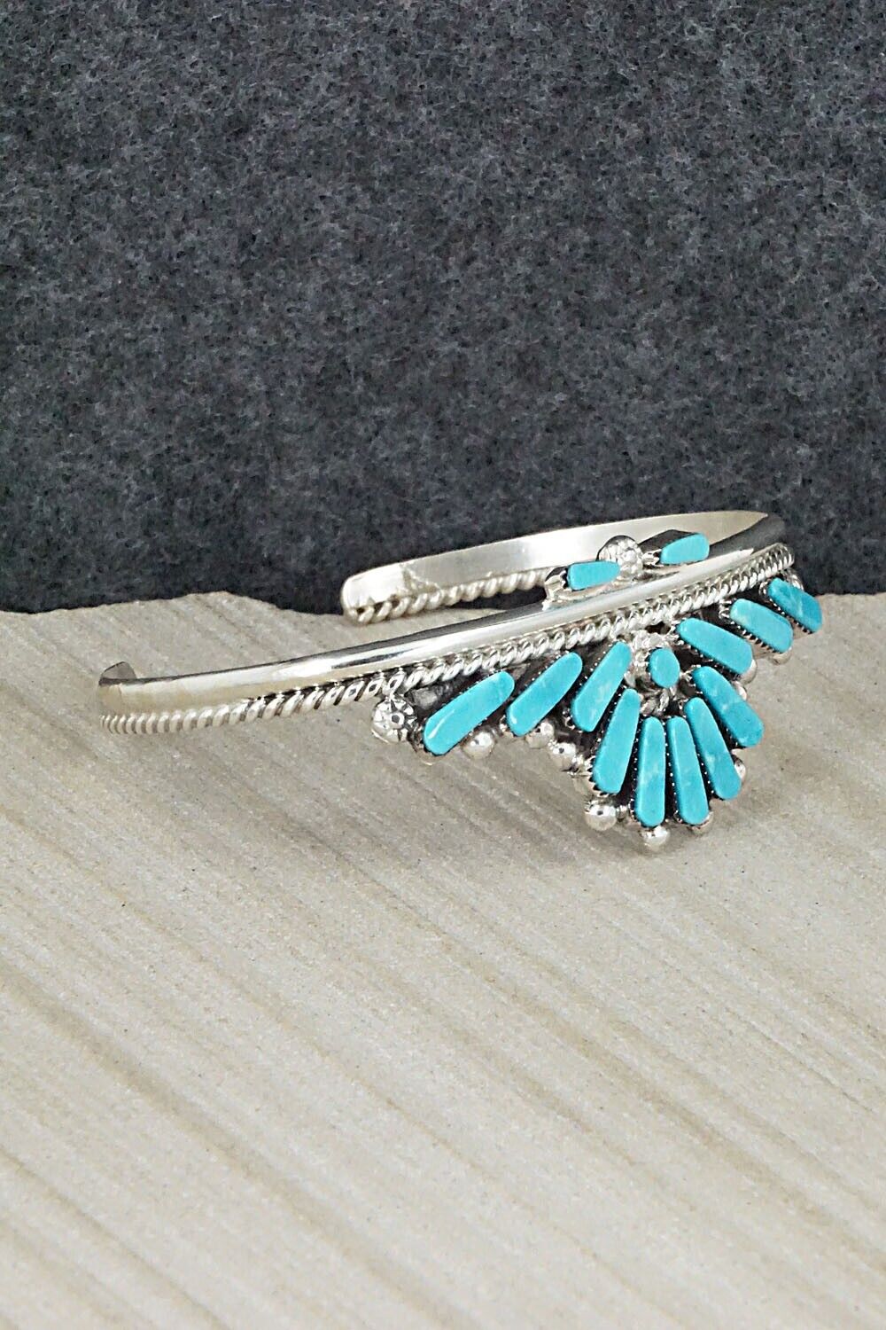 Turquoise & Sterling Silver Bracelet - Carlene Hattie