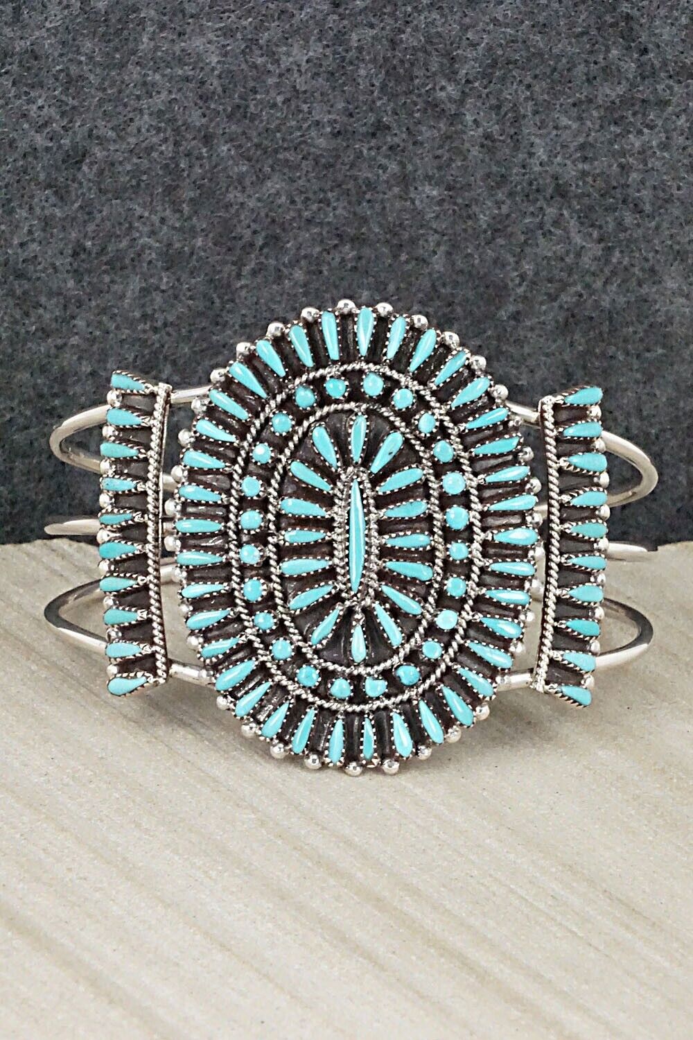 Turquoise & Sterling Silver Bracelet - Judy Wallace