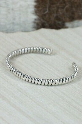 Navajo Sterling Silver Bracelet - Elaine Tahe