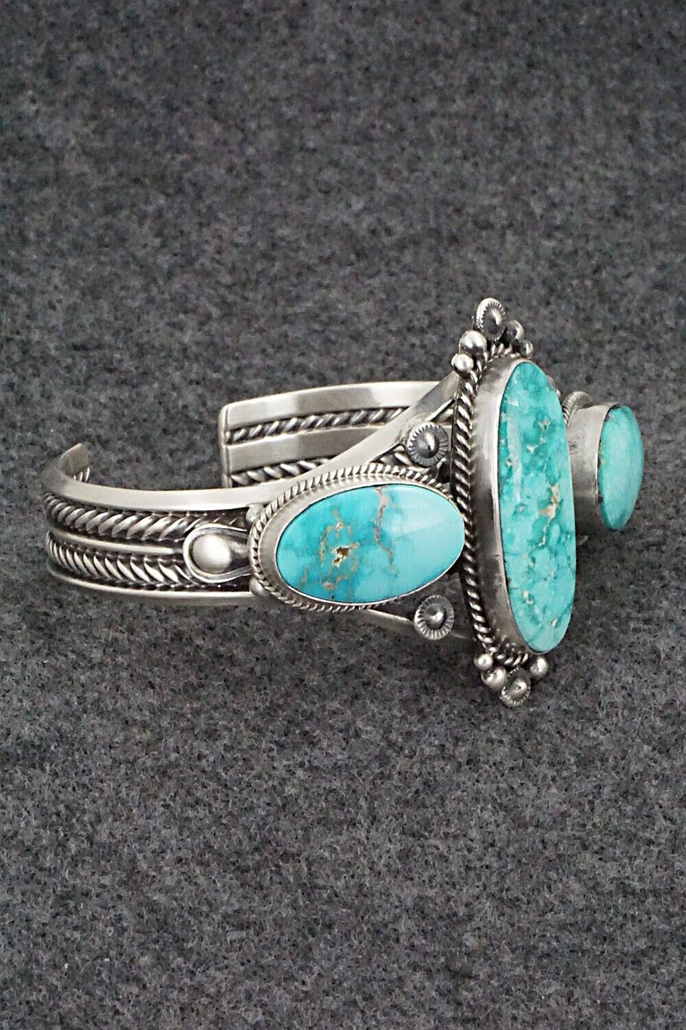 Turquoise & Sterling Silver Bracelet - Derrick Gordon