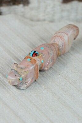 Wolf Zuni Fetish Carving - Danette Laate - High Lonesome Trading