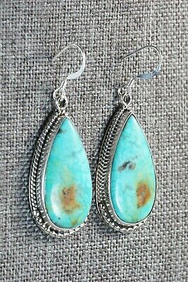Navajo Turquoise & Sterling Silver Earrings - Sharon McCarthy