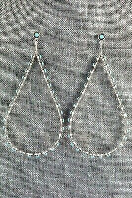 Turquoise and Sterling Silver Earrings - Florenda Lonasee