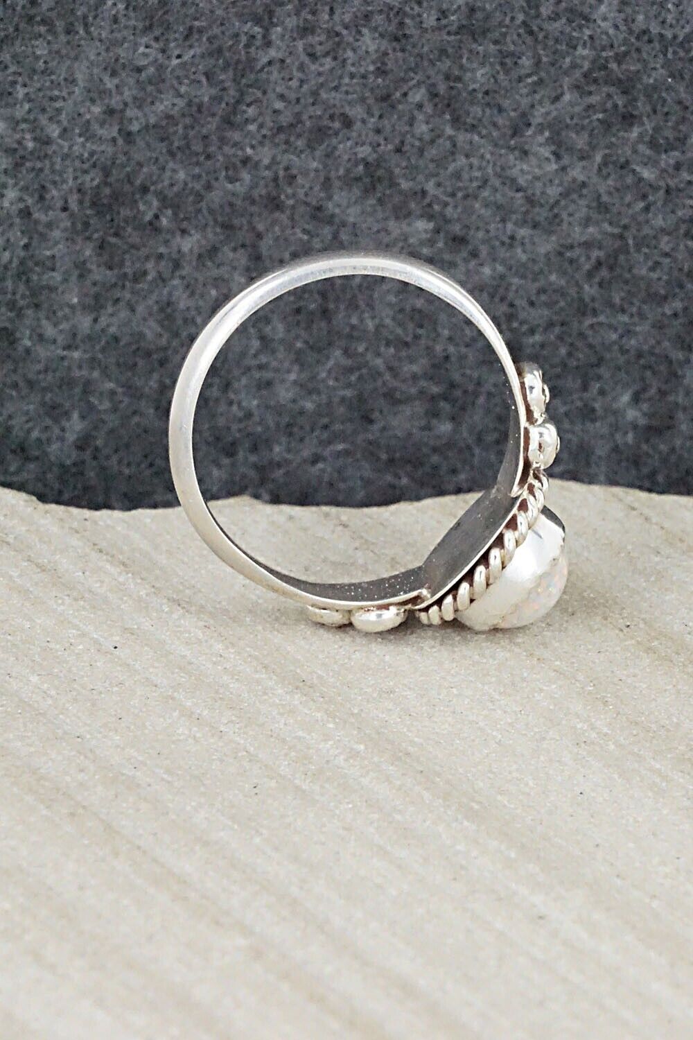 Opalite & Sterling Silver Ring - Freda Martinez - Size 9.5