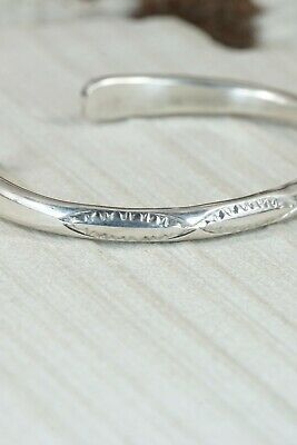 Navajo Sterling Silver Bracelet - Elaine Tahe