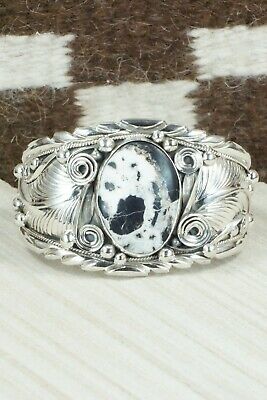 White Buffalo & Sterling Silver Bracelet - Darrell Morgan