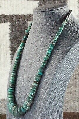 Turquoise & Sterling Silver Necklace - Navajo