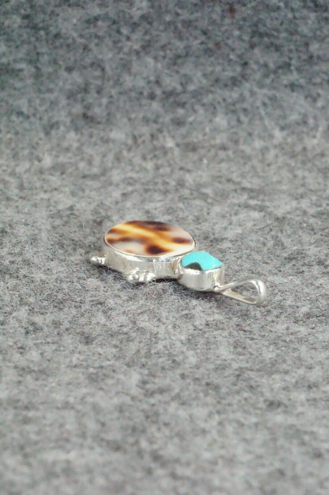 Zuni Turquoise & Sterling Silver Pendant - Kathryn Qualo