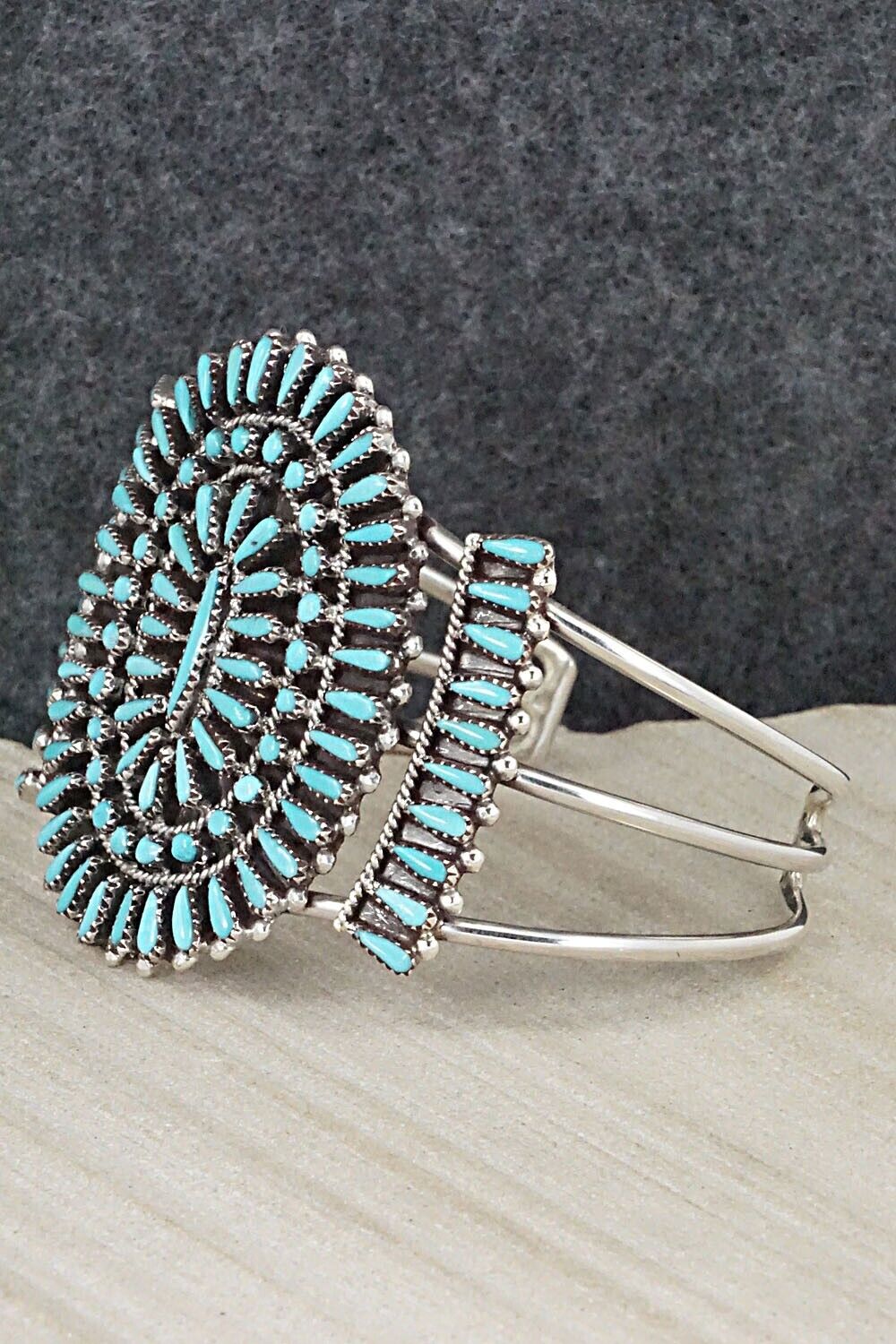 Turquoise & Sterling Silver Bracelet - Judy Wallace