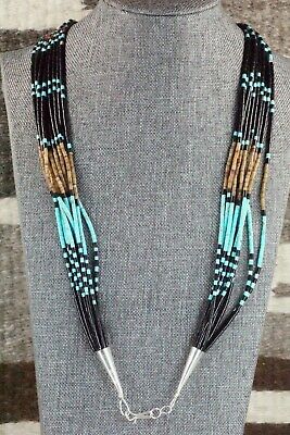 Turquoise, Coral and Shell Necklace - Frank Ortiz