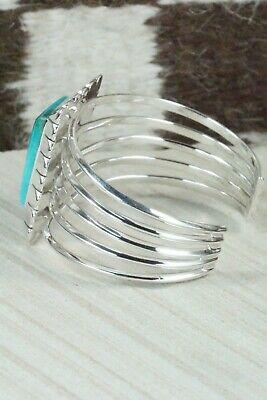 Turquoise and Sterling Silver Bracelet - Samuel Yellowhair - High Lonesome Trading