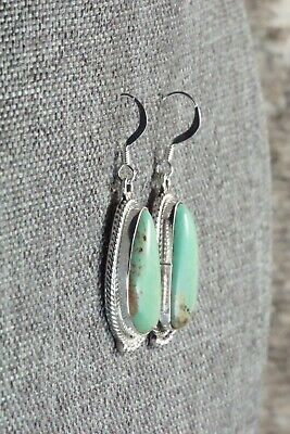 Turquoise & Sterling Silver Earrings - Lee Shorty