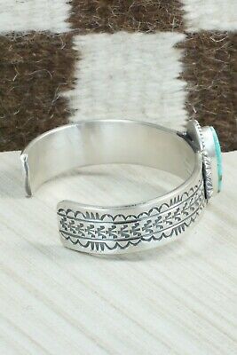 Kingman Turquoise & Sterling Silver Bracelet - Michael Calladitto