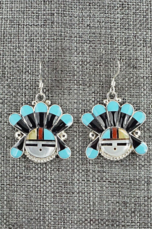 Multi Stone & Sterling Silver Earrings - Clarence Niha