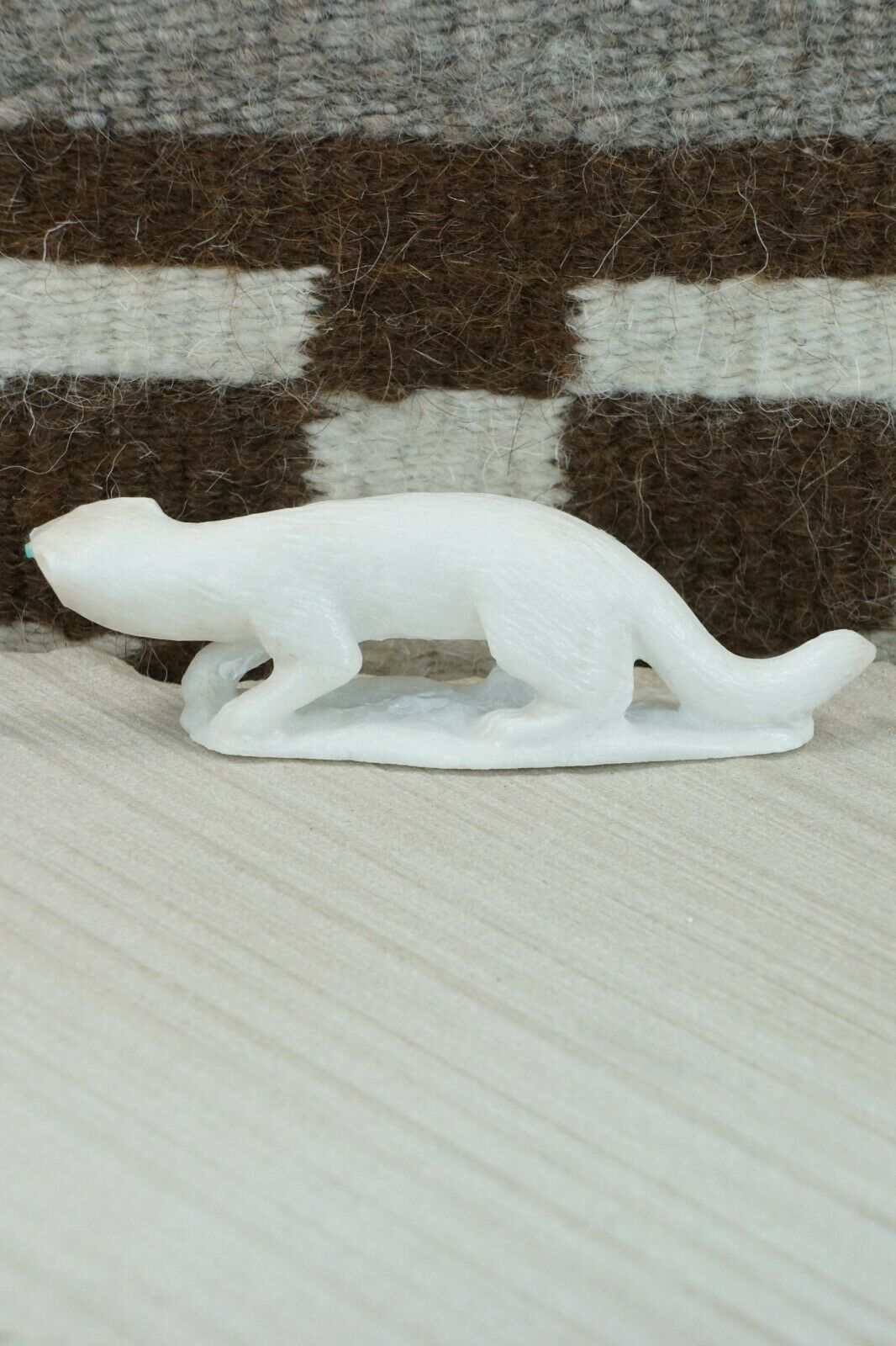 Mink Zuni Fetish Carving - Derrick Kaamasee