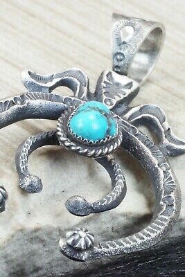 Turquoise & Sterling Silver Pendant - Kevin Billah