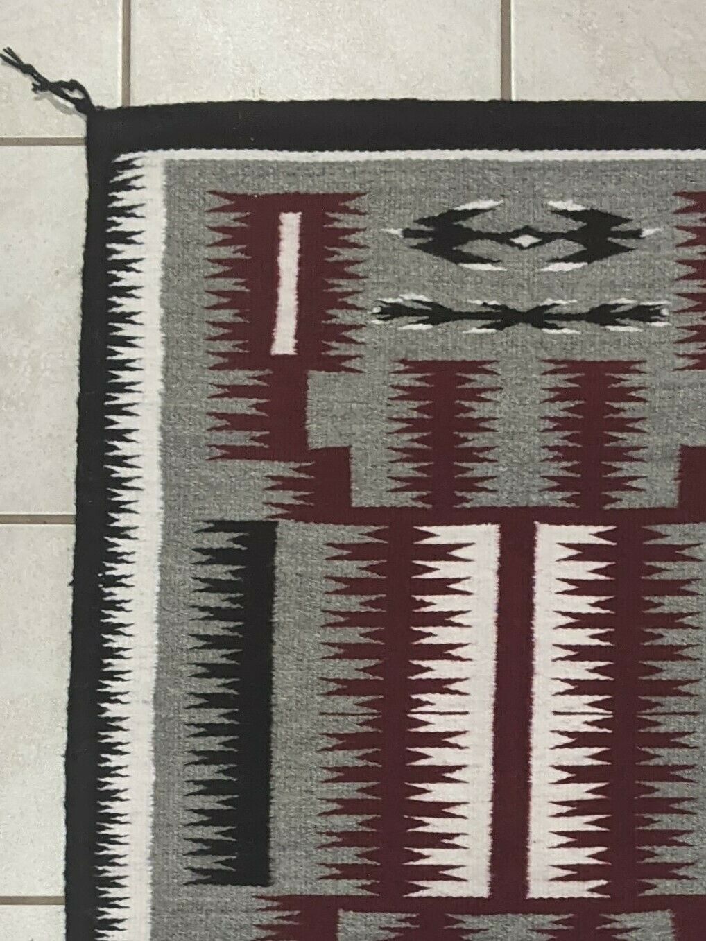 Navajo Handwoven Rug - 37.5in x 27in - Annie T. Jones - High Lonesome Trading