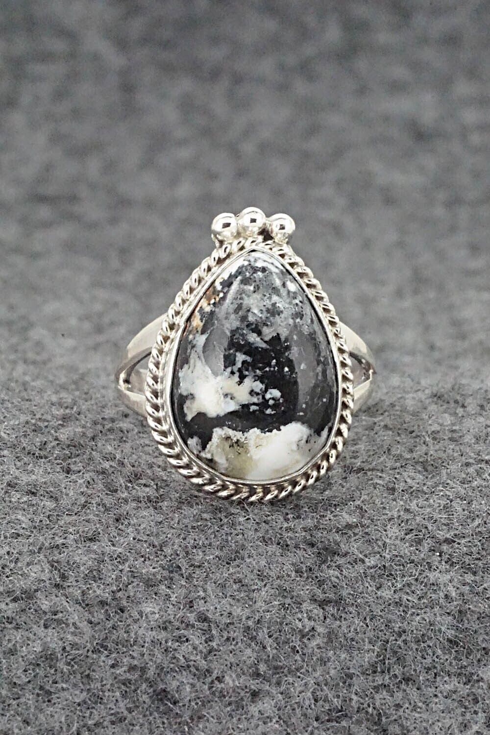 White Buffalo & Sterling Silver Ring - Benjamin Martinez - Size 8.25