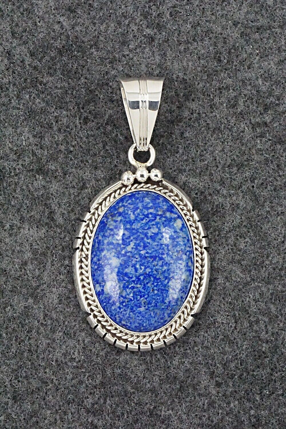 Lapis & Sterling Silver Pendant - Samuel Yellowhair