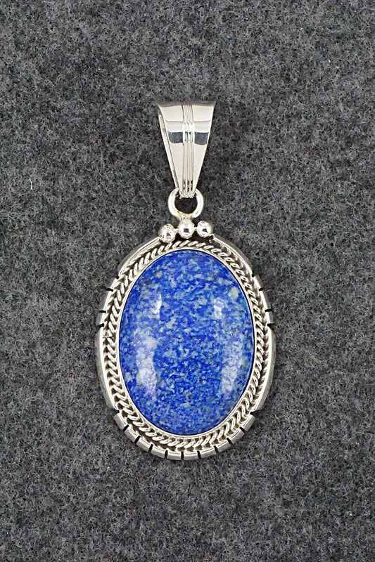 Lapis & Sterling Silver Pendant - Samuel Yellowhair