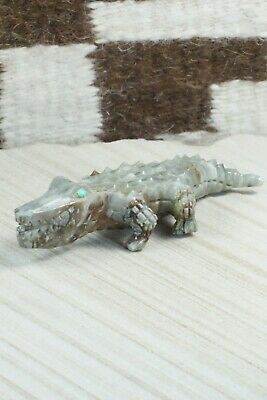 Crocodile Zuni Fetish Carving - Joseph Zunie