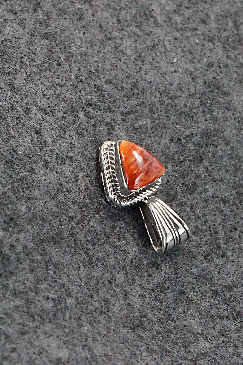 Spiny Oyster and Sterling Silver Pendant - Sadie Jim