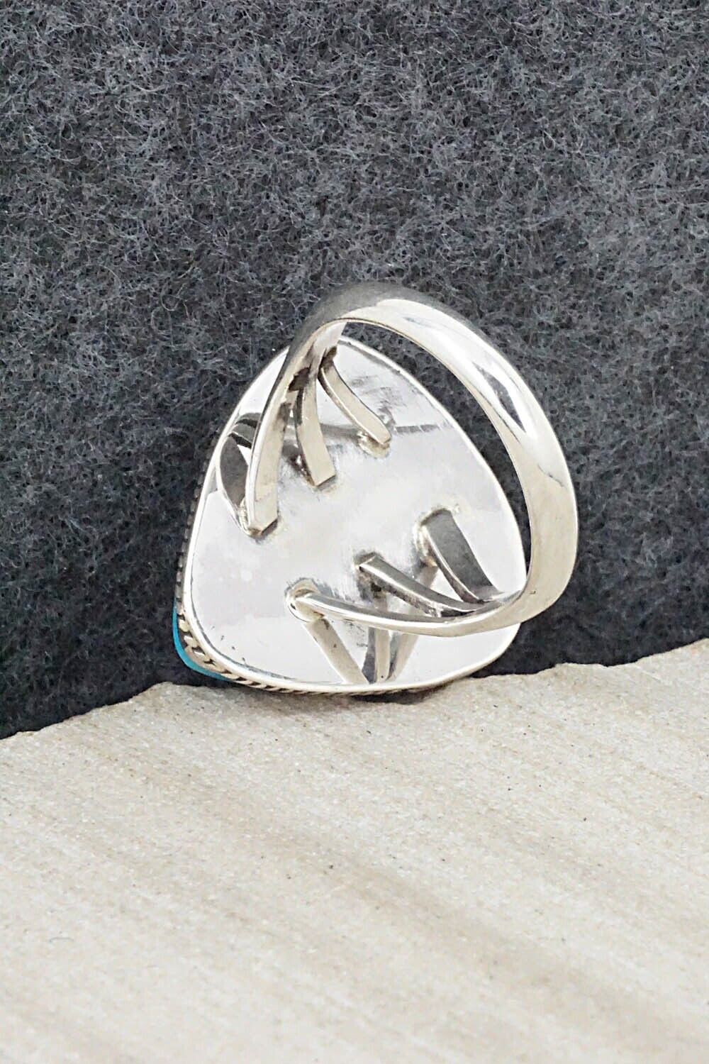 Turquoise & Sterling Silver Ring - Alice Rose Saunders - Size 7