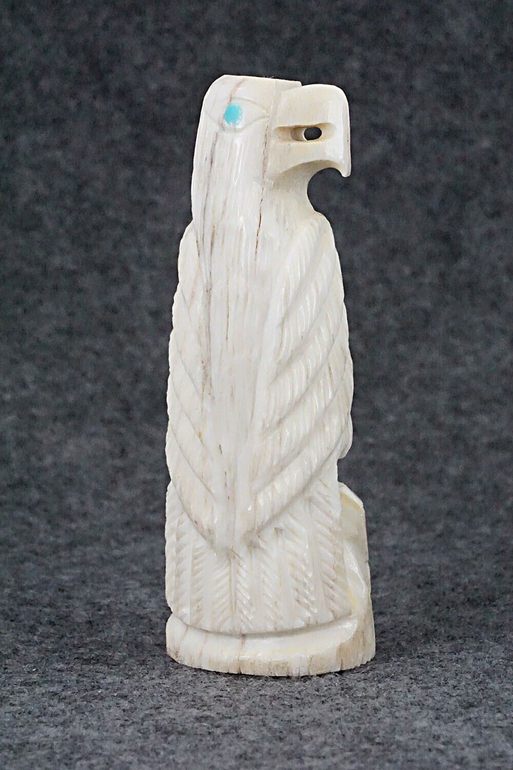 Eagle Zuni Fetish Carving - Garrick Weeka