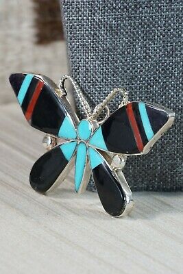 Multi Stone and Sterling Silver Pendant & Pin - Angus Ahiyite