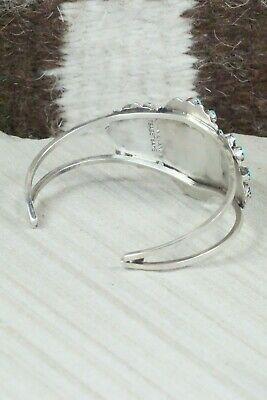 Turquoise & Sterling Silver Bracelet - Evangeline Tsabetsaye - High Lonesome Trading