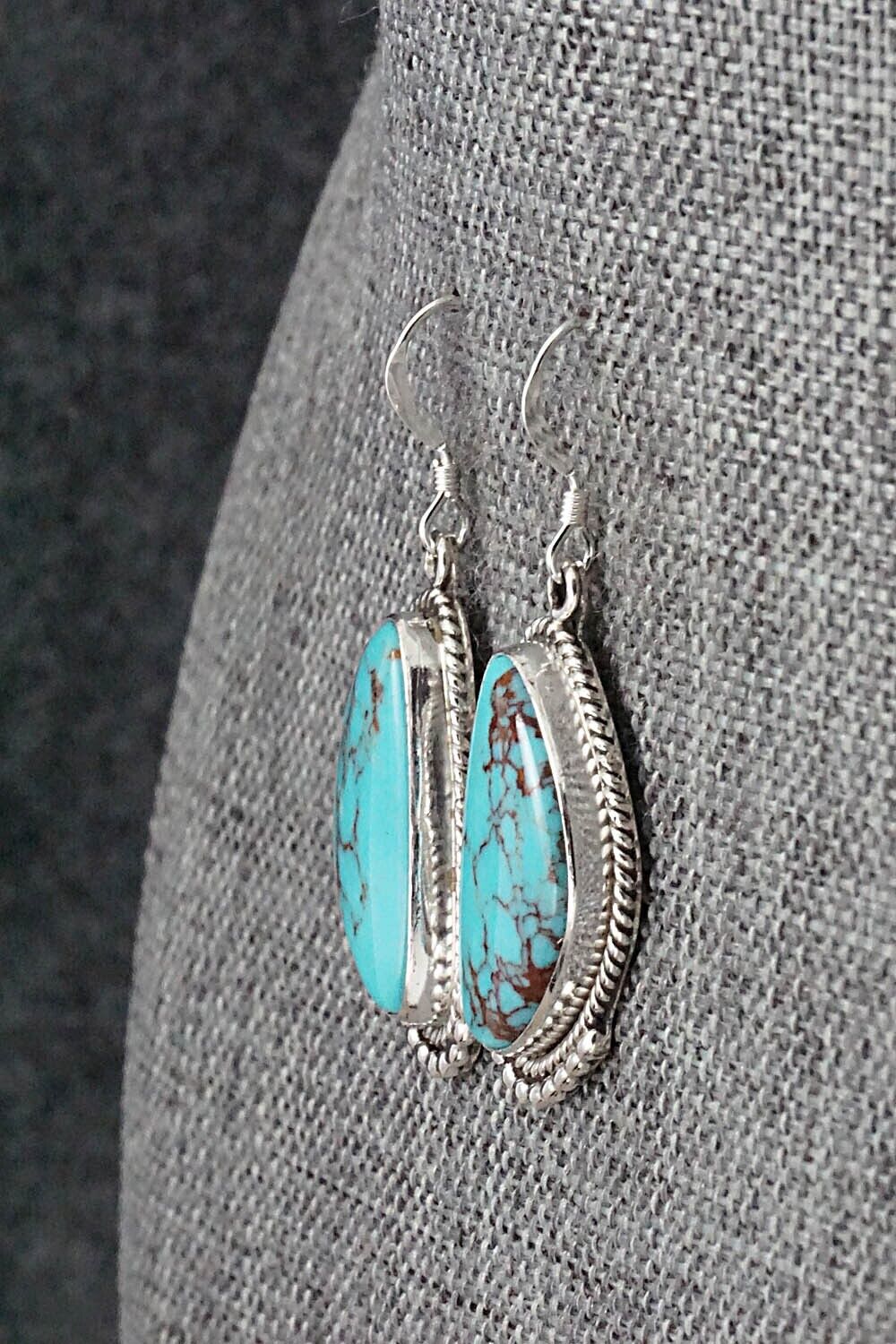 Turquoise & Sterling Silver Earrings - Verley Betone