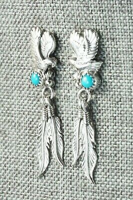 Turquoise & Sterling Silver Earrings - Annie Spencer