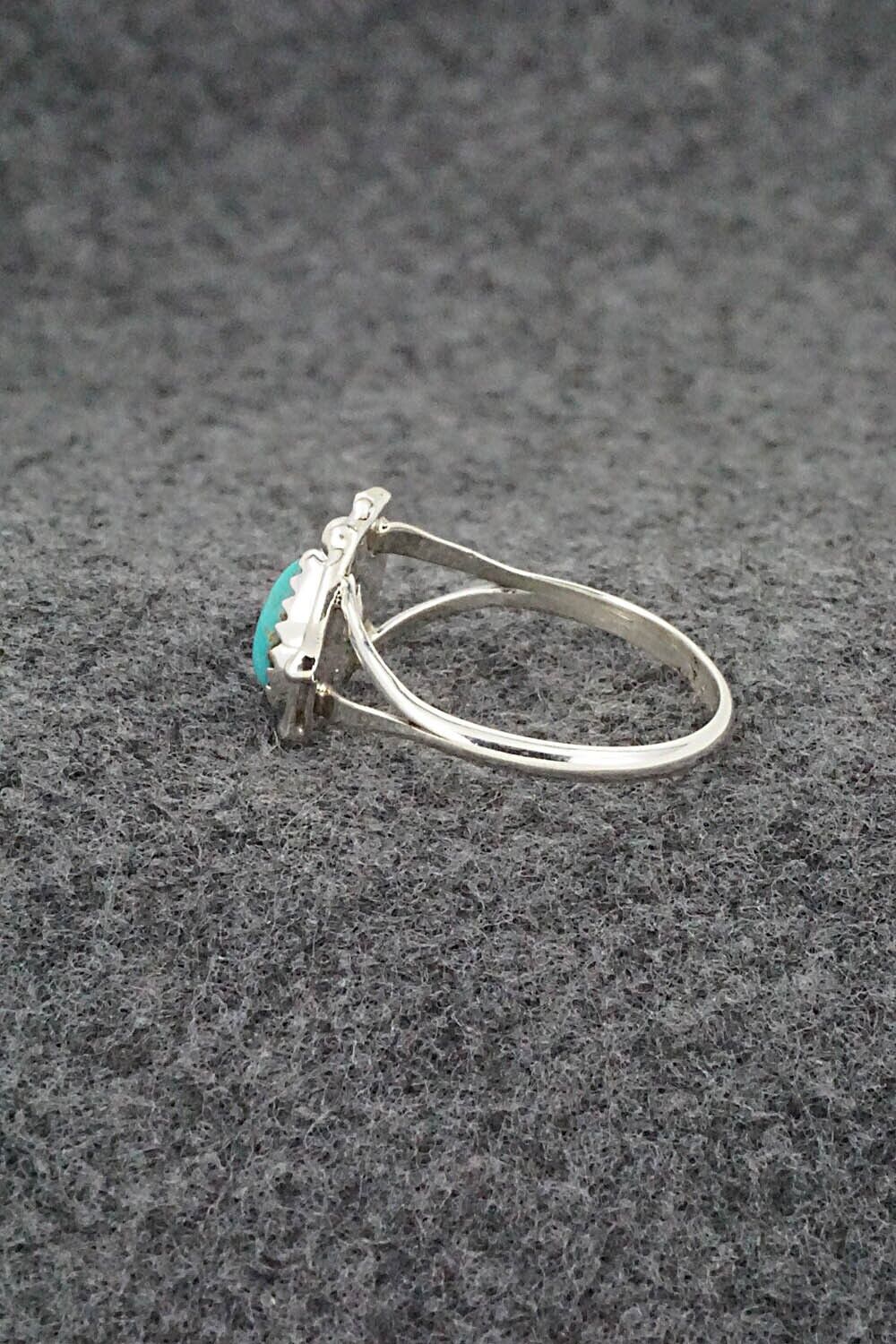 Turquoise & Sterling Silver Ring - Letricia Largo - Size 8.5