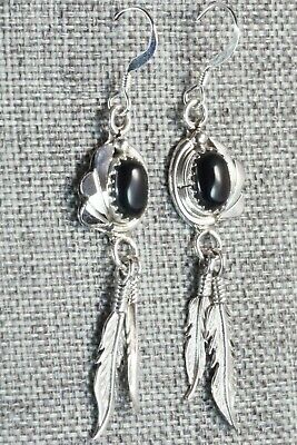 Onyx & Sterling Silver Earrings - Judy Largo