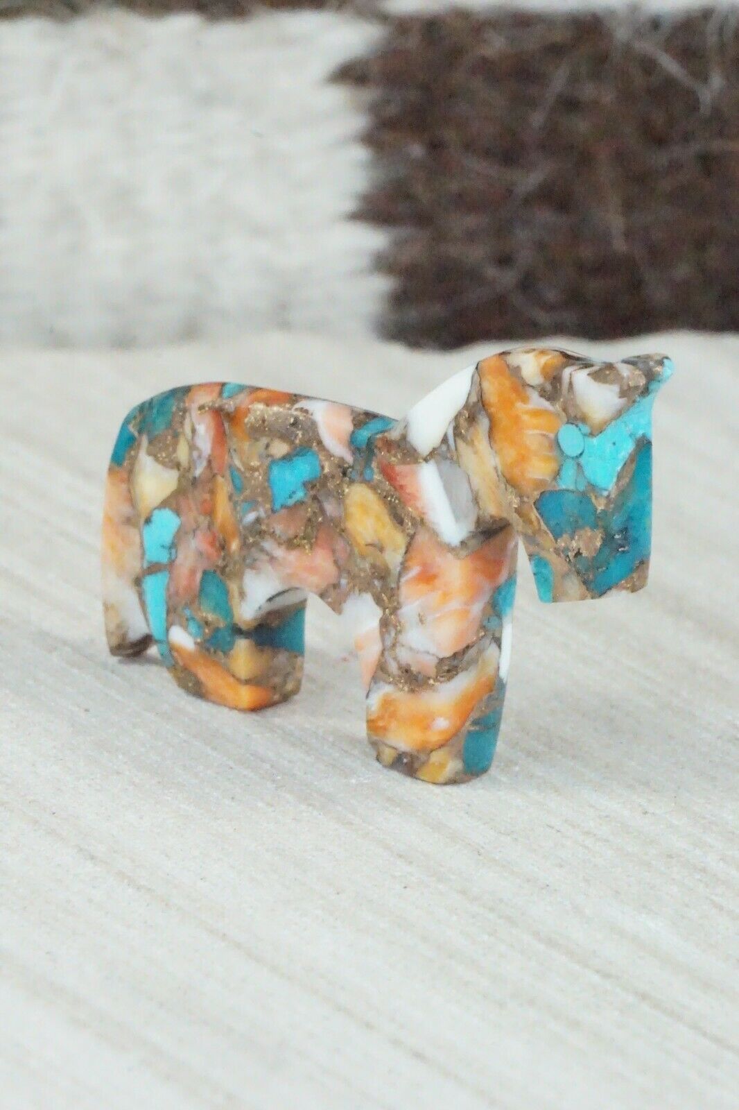 Horse Zuni Fetish Carving - Bernard Laiwakete