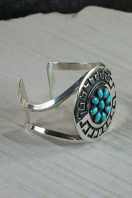 Navajo Turquoise & Sterling Silver Bracelet - Rosco Scott - High Lonesome Trading
