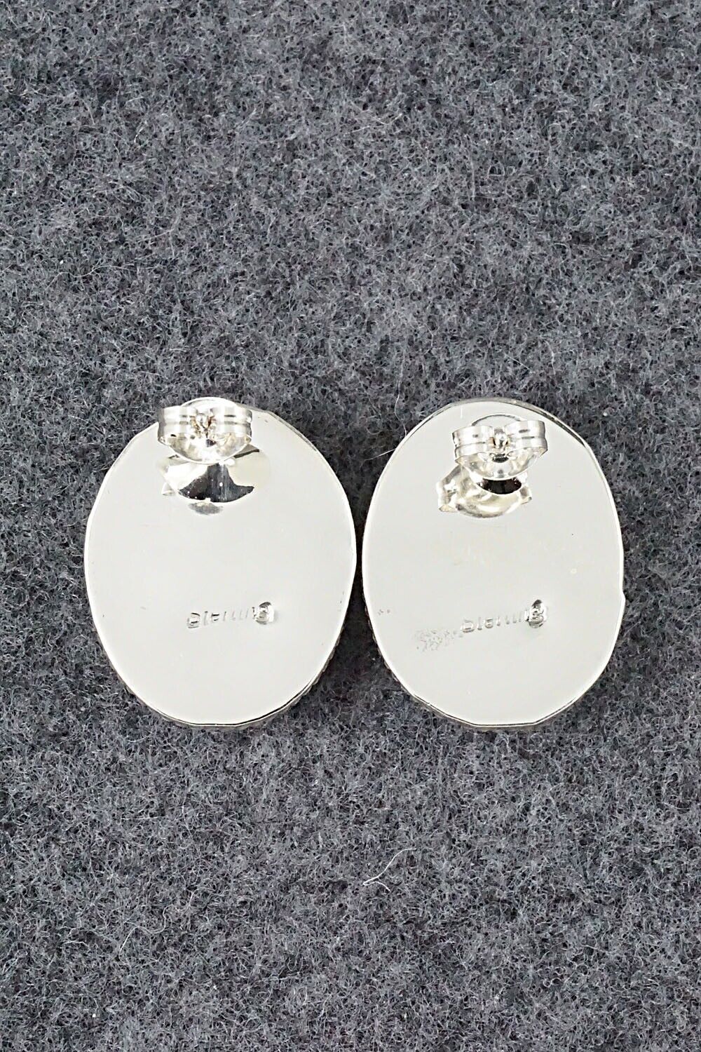 Turquoise & Sterling Silver Earrings - Verley Betone