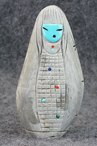 Corn Maiden Zuni Fetish Carving - Sandra Quandelacy