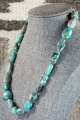 Turquoise & Sterling Silver Necklace - Navajo